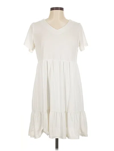Pre-owned Assorted Brands Casual Dress In White