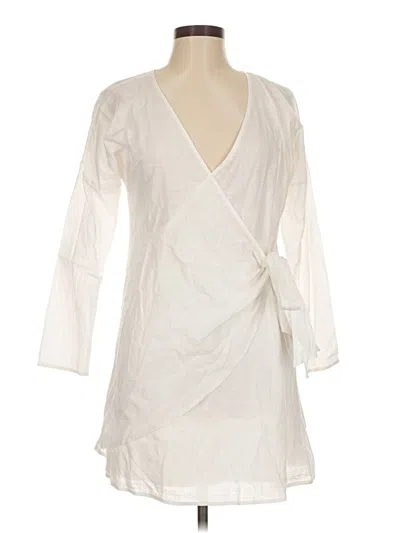 Pre-owned Assorted Brands Casual Dress In White