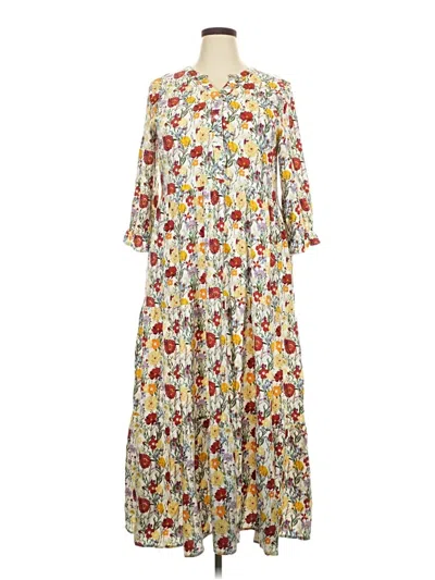 Pre-owned Assorted Brands Casual Dress In White