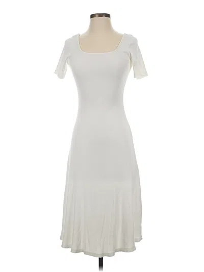 Pre-owned Assorted Brands Casual Dress In White