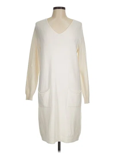 Pre-owned Assorted Brands Casual Dress In White