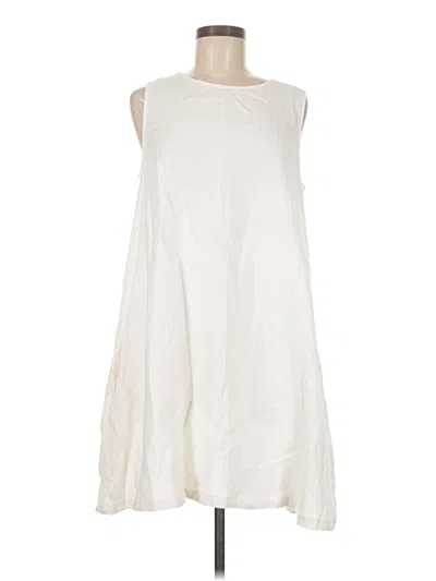 Pre-owned Assorted Brands Casual Dress In White