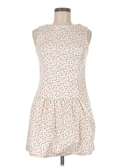 Pre-owned Assorted Brands Casual Dress In White