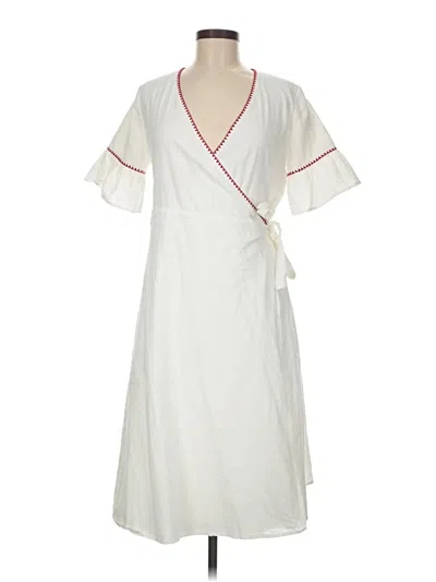 Pre-owned Assorted Brands Casual Dress In White
