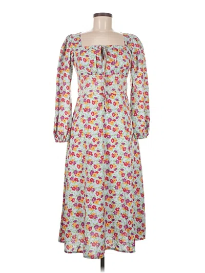 Pre-owned Assorted Brands Casual Dress In White