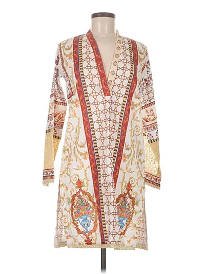 Pre-owned Assorted Brands Casual Dress In White