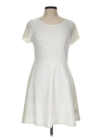 Pre-owned Assorted Brands Casual Dress In White