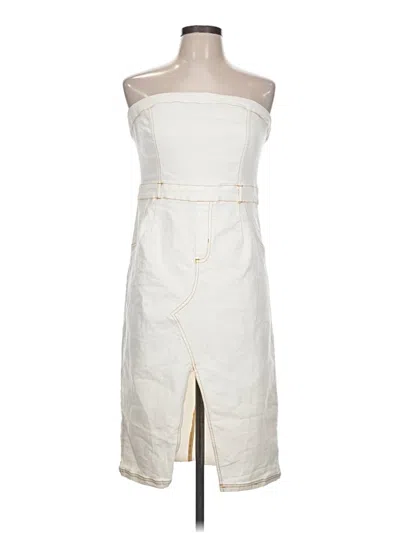Pre-owned Assorted Brands Casual Dress In White