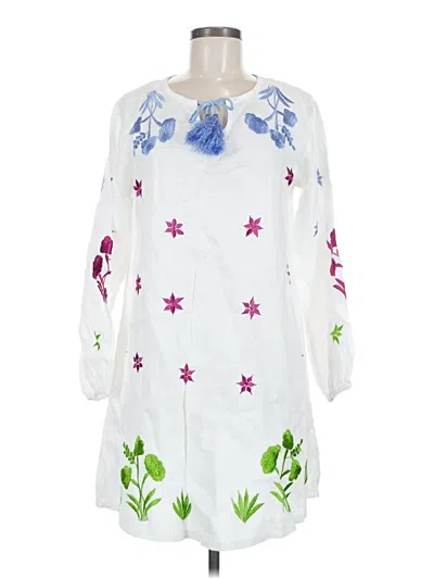 Pre-owned Assorted Brands Casual Dress In White