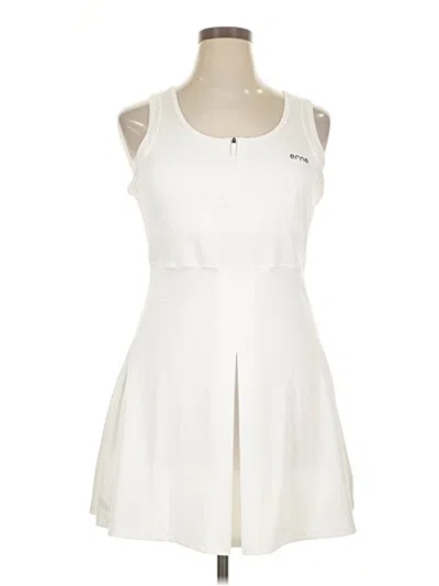 Pre-owned Assorted Brands Casual Dress In White