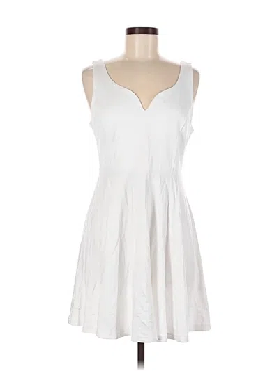 Pre-owned Assorted Brands Casual Dress In White