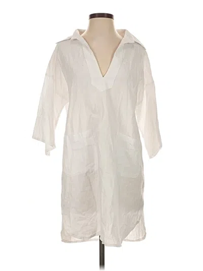 Pre-owned Assorted Brands Casual Dress In White