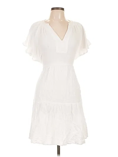 Pre-owned Assorted Brands Casual Dress In White