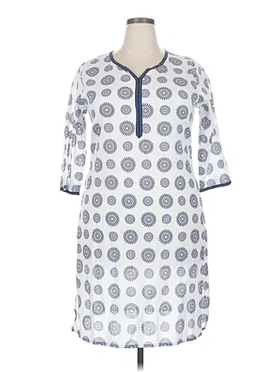 Pre-owned Assorted Brands Casual Dress In White