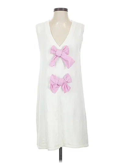 Pre-owned Assorted Brands Casual Dress In White