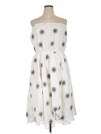 Pre-owned Assorted Brands Casual Dress In White