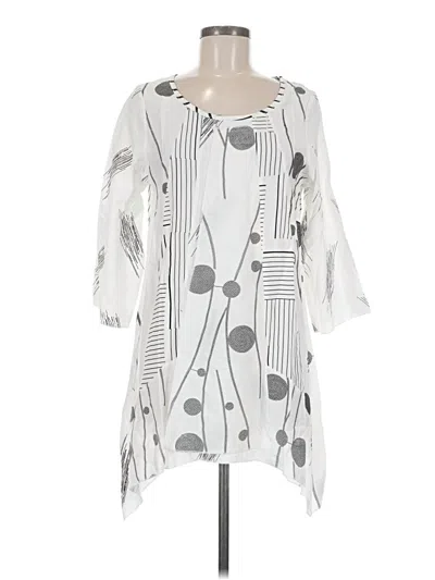 Pre-owned Assorted Brands Casual Dress In White