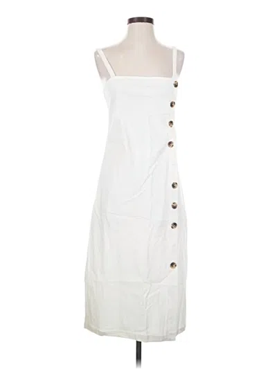 Pre-owned Assorted Brands Casual Dress In White