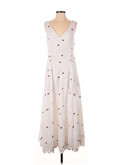 Pre-owned Assorted Brands Casual Dress In White