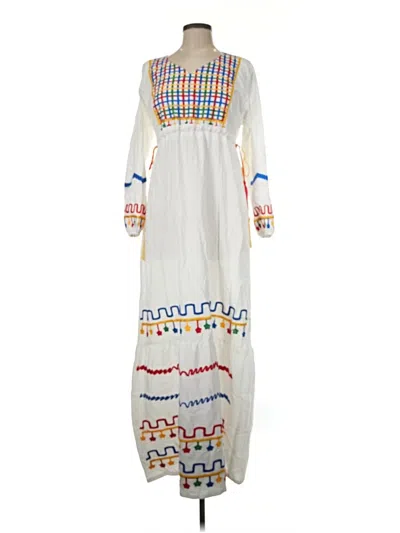 Pre-owned Assorted Brands Casual Dress In White