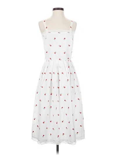 Pre-owned Assorted Brands Casual Dress In White