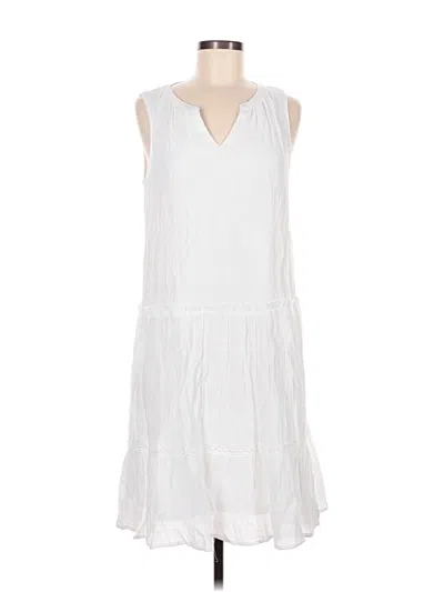 Pre-owned Assorted Brands Casual Dress In White