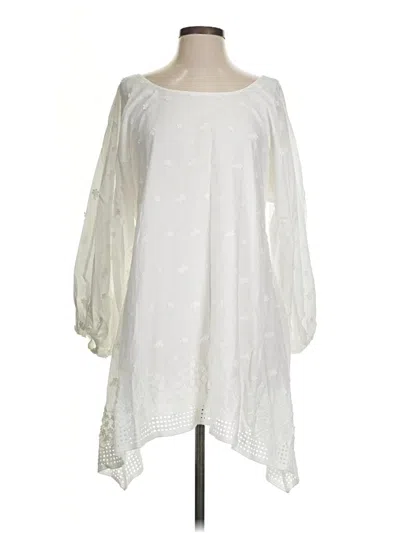 Pre-owned Assorted Brands Casual Dress In White
