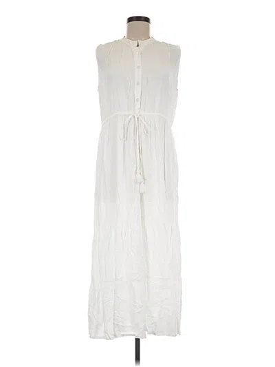 Pre-owned Assorted Brands Casual Dress In White