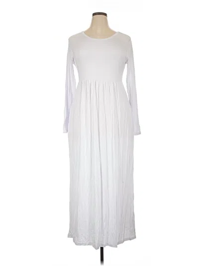 Pre-owned Assorted Brands Casual Dress In White