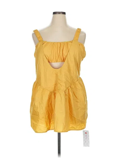 Pre-owned Assorted Brands Casual Dress In Yellow