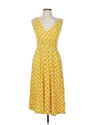 Pre-owned Assorted Brands Casual Dress In Yellow