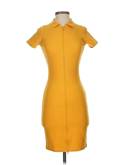 Pre-owned Assorted Brands Casual Dress In Yellow
