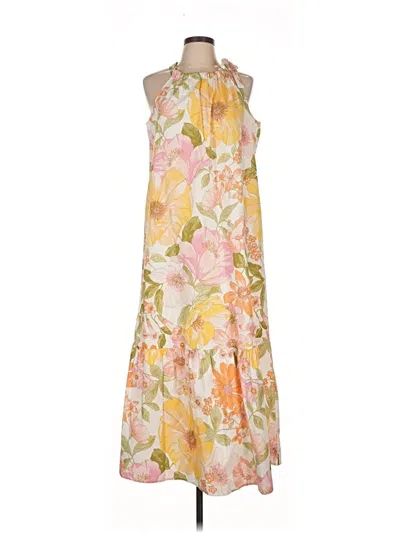 Pre-owned Assorted Brands Casual Dress In Yellow