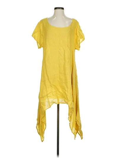 Pre-owned Assorted Brands Casual Dress In Yellow