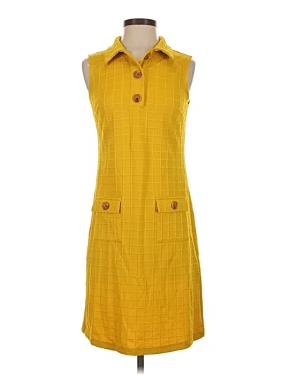 Pre-owned Assorted Brands Casual Dress In Yellow