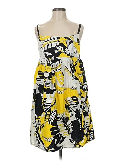 Pre-owned Assorted Brands Casual Dress In Yellow