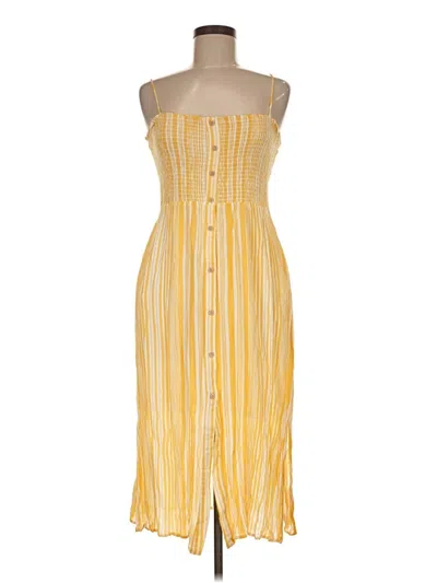 Pre-owned Assorted Brands Casual Dress In Yellow