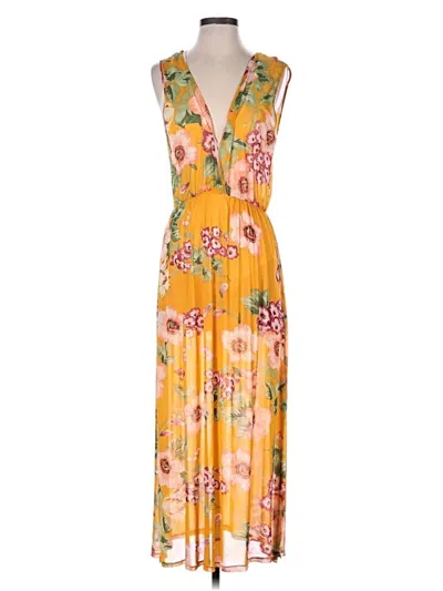 Pre-owned Assorted Brands Casual Dress In Yellow