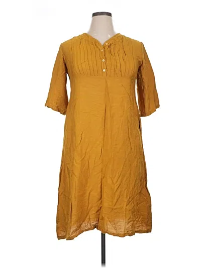 Pre-owned Assorted Brands Casual Dress In Yellow