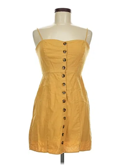 Pre-owned Assorted Brands Casual Dress In Yellow