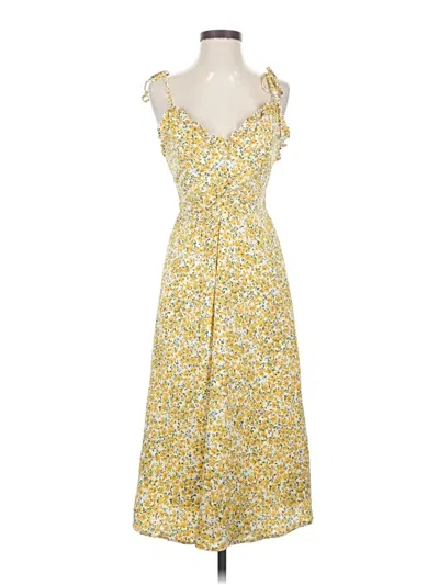 Pre-owned Assorted Brands Casual Dress In Yellow