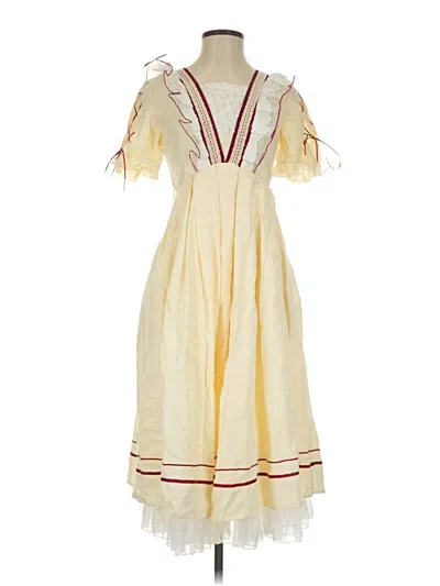 Pre-owned Assorted Brands Casual Dress In Yellow