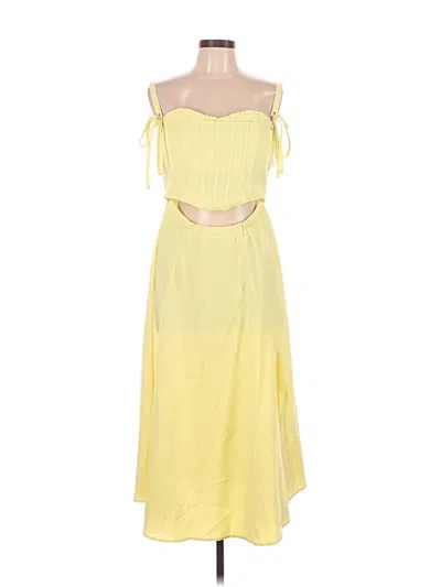 Pre-owned Assorted Brands Casual Dress In Yellow