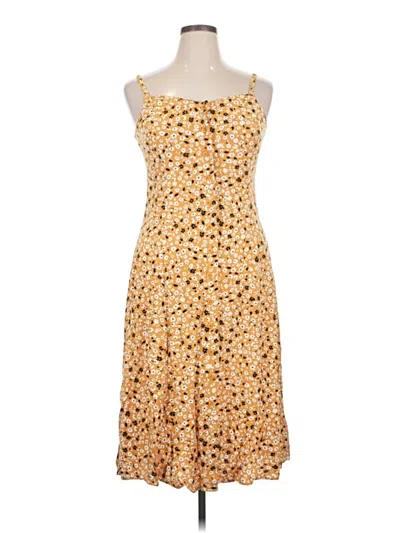 Pre-owned Assorted Brands Casual Dress In Yellow