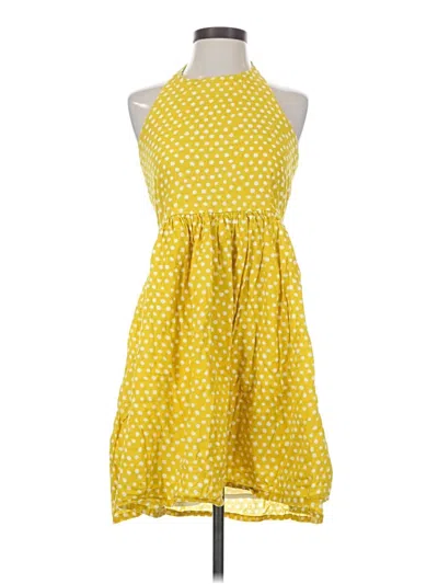 Pre-owned Assorted Brands Casual Dress In Yellow