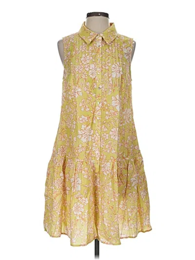 Pre-owned Assorted Brands Casual Dress In Yellow