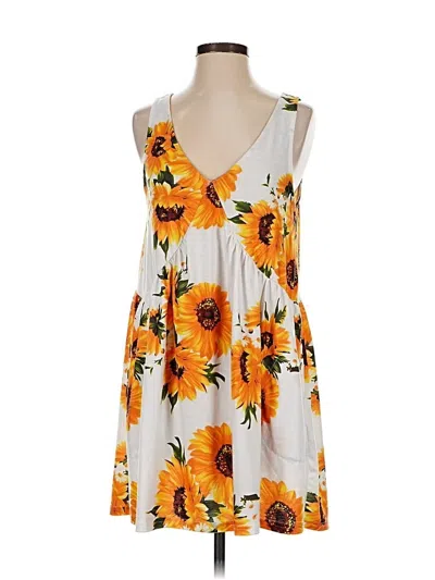 Pre-owned Assorted Brands Casual Dress In Yellow