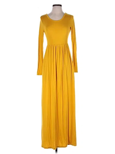 Pre-owned Assorted Brands Casual Dress In Yellow
