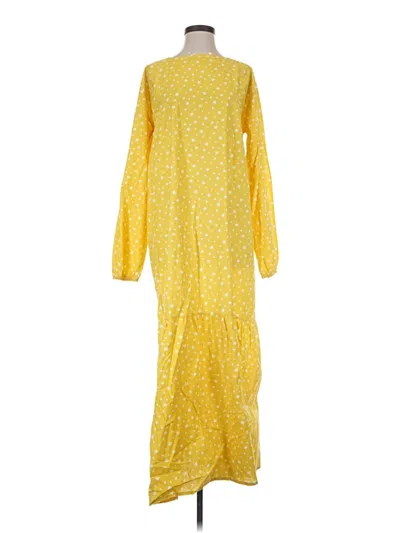 Pre-owned Assorted Brands Casual Dress In Yellow
