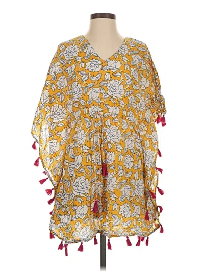 Pre-owned Assorted Brands Casual Dress In Yellow